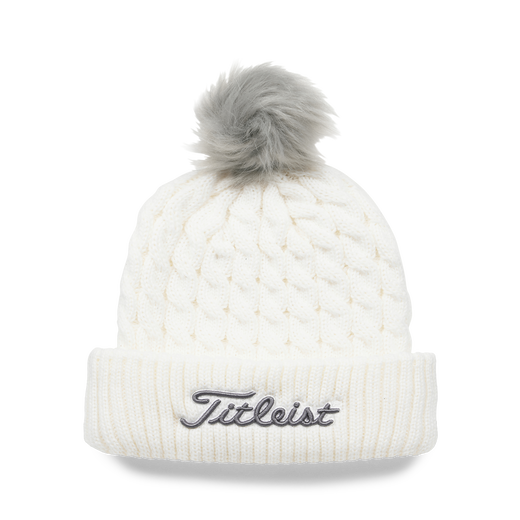 Cable Knit Pom Pom
