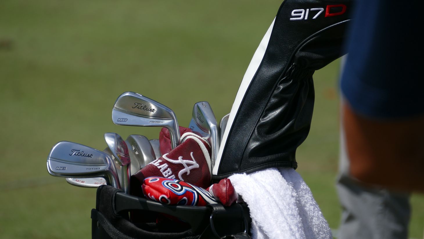 As his 716 MB irons and Vokey Design wedges shine...