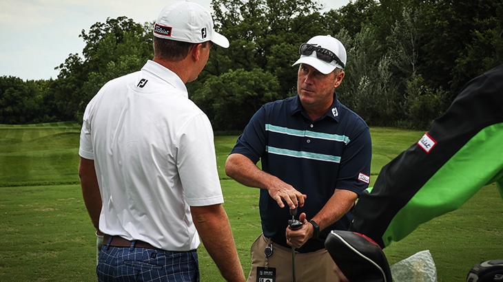Titleist Tour Rep Jim C. works with Tom...