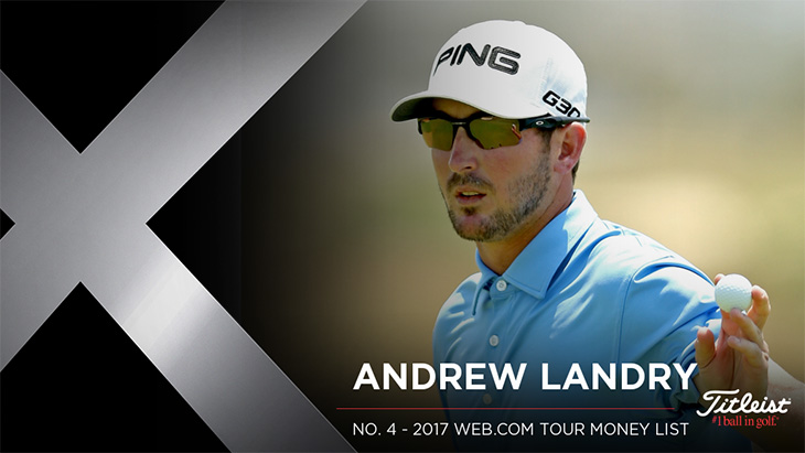 Titleist Pro V1x loyalist Andrew Landry won The...