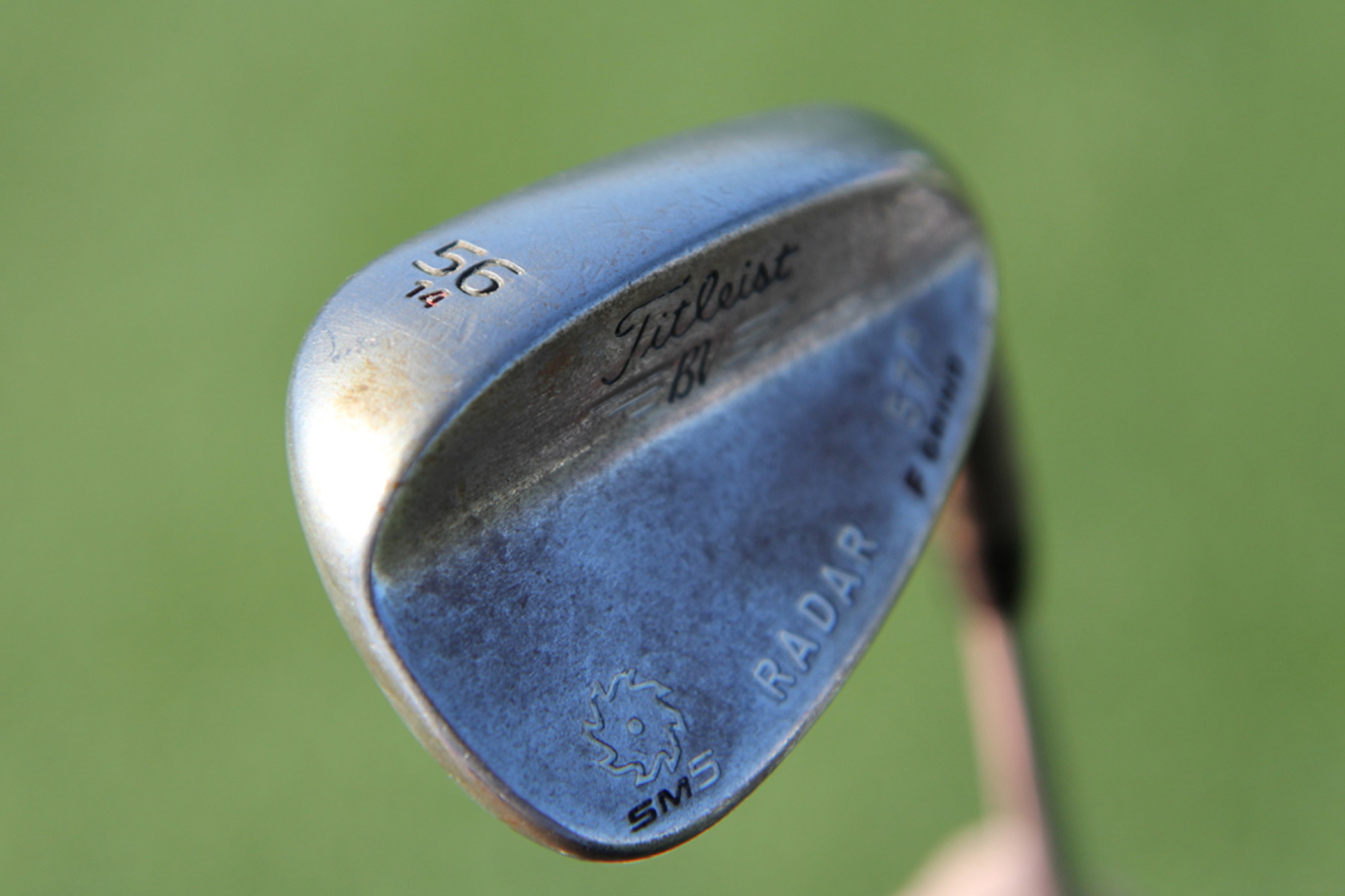 Justin sand wedge of choice, a Vokey SM5 56.14...