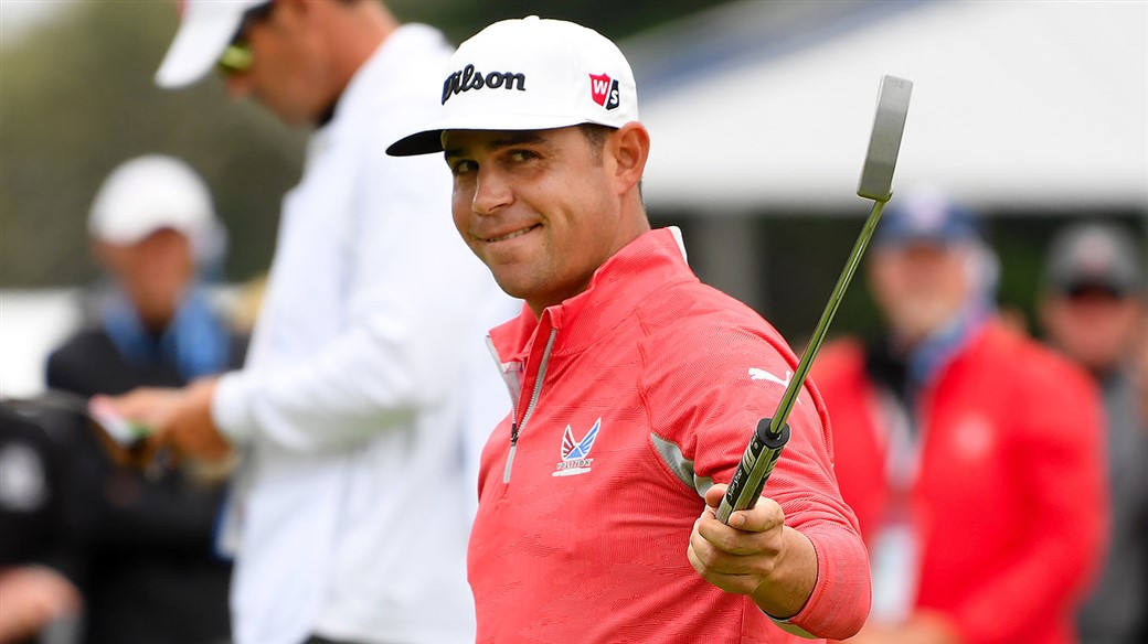 Gary Woodland is all smiles after winning the 119th U.S Open at Pebble Beach
