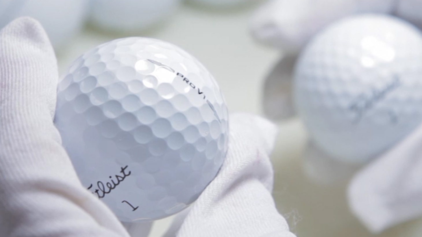 Hand inspection is one of the 90+ quality assurance steps that are pat of making the Pro V1 golf ball (there are more than 120 QA steps for Pro V1x).